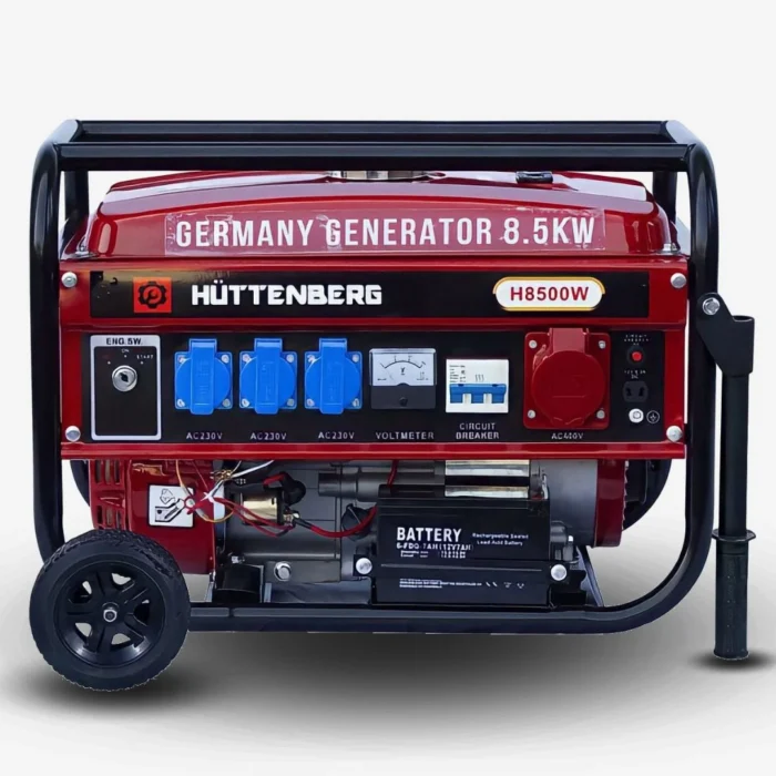 Generatore Di Corrente 8500W (220/380v) Gruppo Elettrogeno Silenziato Inverter con Avviamento Elettrico